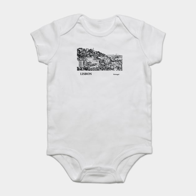 Lisbon Portugal Baby Bodysuit by Lakeric